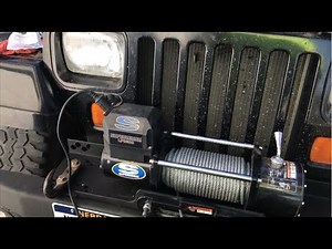 91 YJ Superwinch 8500 Winch Install