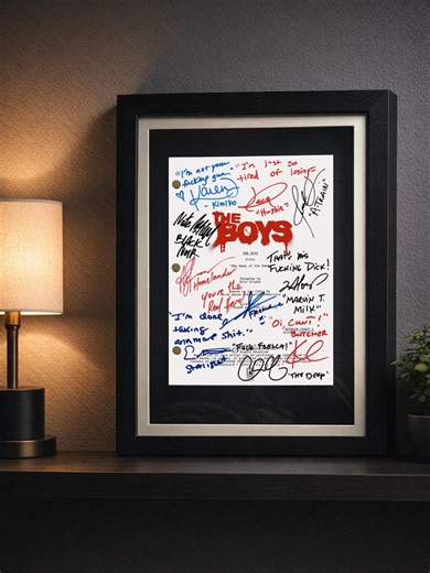 The Boys, Signed Pilot Script, Screenplay, Signatures, Birthday Gift, Movie Lovers Gifts, TV Script, Movie Props, Invincible, Gen V, Misfits - Etsy