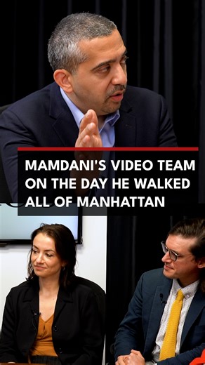 "It was the first time it felt like, ‘Wow, the whole city is seeing what we’re seeing.’" Zohran Mamdani’s video team tells Mehdi about the behind the scenes freakout the day Mamdani walked the entirety of Manhattan. Watch the full episode at zeteo.com, link in bio. | Zeteo