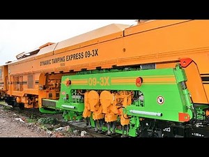 How to Work 09-3x Tamping machine/ Dynamic Tamping express / plasser & theurer 09-3x tamping machine