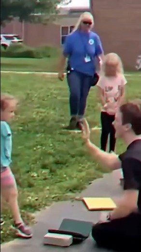 guy tries to high five girl who doesn't have arms #shorts