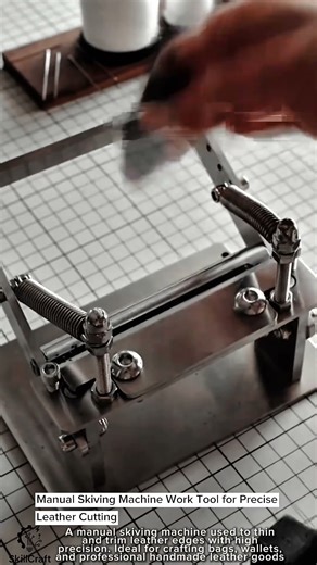 Manual Skiving Machine Work Tool for Precise Leather Cutting #worktool