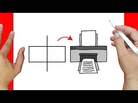 Como dibujar una impresora paso a paso | Dibujos fáciles