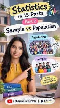 Population vs Sample — Statistics Made Easy | Part 2/15 📊#shorts