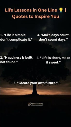 Life Lessons in One Line 💡 | Quotes to Inspire You