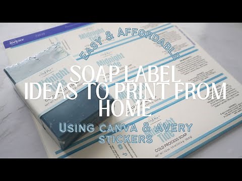 Design & Print Custom Soap Labels at Home with Canva + Tips! #smallbusiness #diy #custom