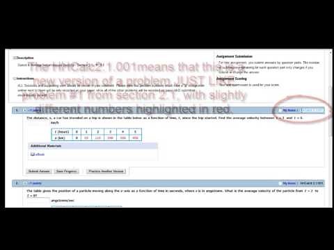Webassign - how to submit your calculus assignments