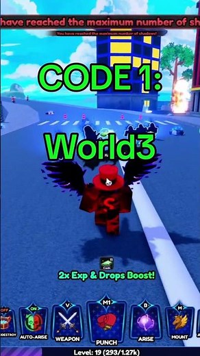 All New Codes in Arise Crossover Roblox (Update)