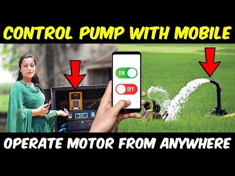 GSM Mobile Motor Starter Controller | Control Water Pump from anywhere with Mobile Phone