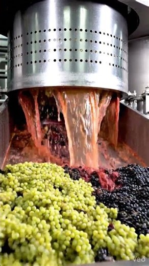 Industrial Grape Crushing Process