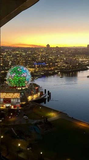 Stunning New Years Panorama of Vancouver & Mountains | New Years Eve City Lights - Vancouver Views