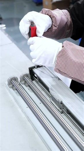 Factory Assembly - Enclosed Profile Linear Motion Guide System Ball Screw Actuator with Driver #cnc