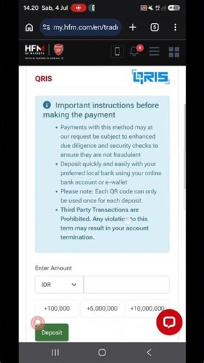 Broker HFM Minimal Deposit Berapa
