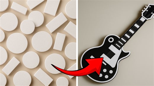 DIY Gitaar van Karton | Zelfgemaakte Elektrische Gitaar voor Kinderen