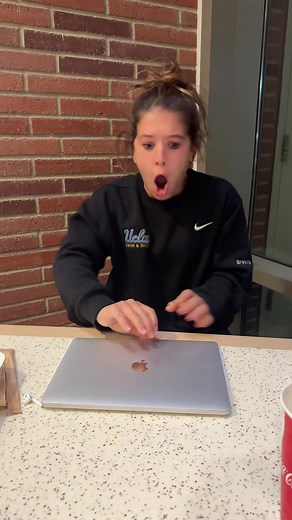 tried to make a funny tiktok but ended up shattering my computer screen instead 😜🔫 #airpodsareevil #collegelife