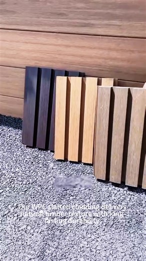 Transform any wall into a statement. Our WPC Slatted Cladding blends modern design with extreme durability—built to handle sun, rain, moisture and time without losing its clean, elegant lines. ✨ Why customers choose us: • Real-wood texture, zero maintenance • Fade-resistant, water-resistant, warp-free • Easy installation for homes & commercial spaces • Long lifespan with consistent color and performance Whether it’s a home façade, a backyard feature wall, or a retail renovation— this is the clad