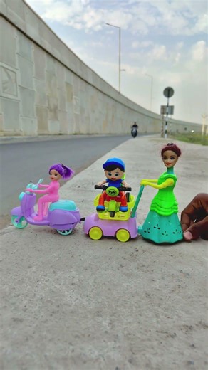 Remote Control Scooty Girl And Monkey Scooter Unboxing And Testing Short ||