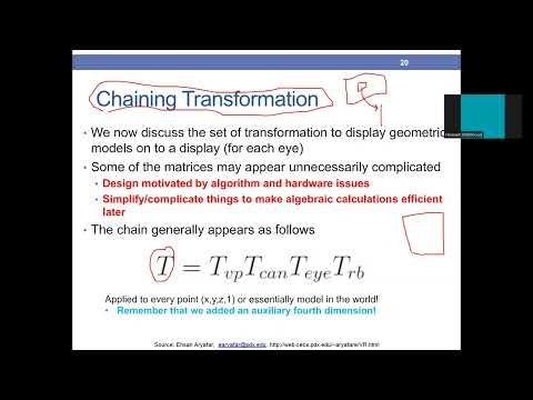 VR lecture 4 - 3 Chaining transformation شرح بالعربي