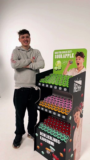 Neue saure Sorte Sour Apple von heyyy gum nur bei Kaufland