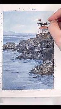 My Favorite Watercolor Hack for painting rocks!!🪨New #everydaywatercolor