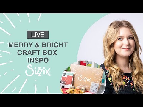 Sizzix: October Craft Box, Merry & Bright Card Project! By designer Jess!