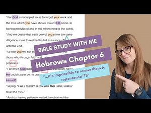 Hebrews 6 Bible Study Lesson Verse by Verse with Commentary