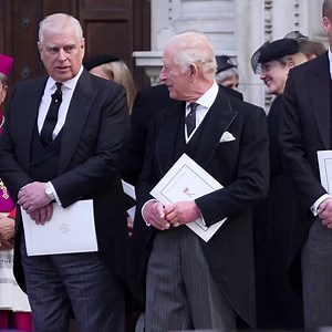 A seriously tense moment was captured on camera between the Prince of Wales and his disgraced uncle, Prince Andrew | Surrey Live