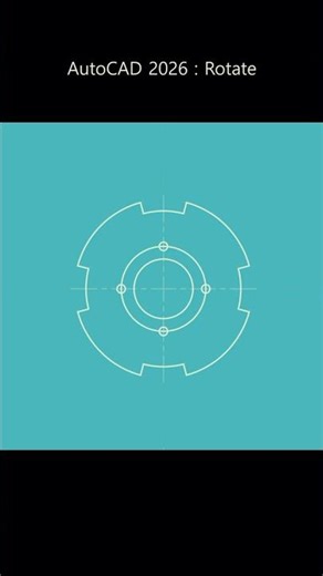 AutoCAD 2026 : Rotate (회전)