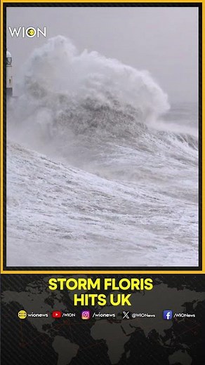 Storm Floris Brings Unseasonably Strong Winds To The North Of The UK | WION Shorts