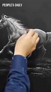 4K views · 238 reactions | A Chinese art teacher wows his students with amazing blackboard drawings using the chiaroscuro technique. | People's Daily, China | Facebook
