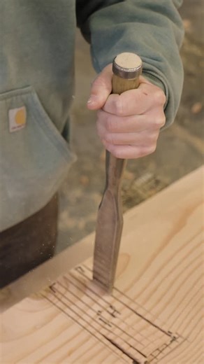 The chisel is one of the most important timber framing tools we use here at LCTF. It is older than America. Last week, we gave you a sneak peak of the sounds a chisel makes - learn more about why we rely on the chisel for our craft. Shout out to @barrspecialtytools who make some of the best chisels! #chisel #timberframe #lancotf #handcrafted #mortiseandtenon | Lancaster County Timber Frames, Inc.