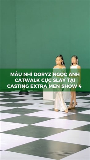 Mẫu nhí Doryz Ngọc Anh catwalk slay quá trời tại casting EXTRA MEN SHOW 4 #ExtraMenShow4 #PinkidsModelClass #pinkhouseentertainment #daddycool #PinkidsModelsClass | Asian Kids Fashion Week
