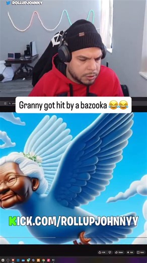 Rest in peace my granny she got hit by a bazooka 😂 #rapmusic #hiphop #funny #memes #reels | Roll Up Johnny