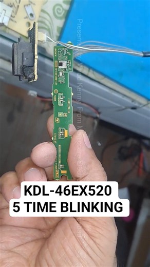Sony Bravia KDL-46EX520 No Picture? Fix 5-Time Red Light Blinking Now! ‪@Magiccare-Electronics‬
