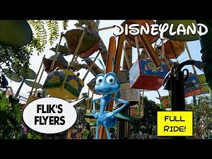 Disneyland: Flik's Flyers Full Ride POV - A Bugs Land Walk Through
