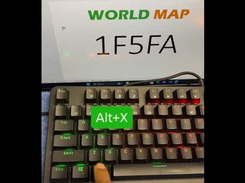 Drawing World Map using Microsoft Word