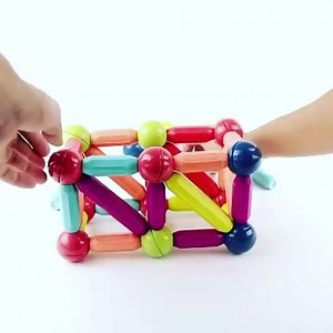 62pcs Magnetic Sticks Educational Toys Building Blocks Magnetic Stick Toys for Kids Toys for Girls Magnetic Blocks Sticks Tiles Construction Building Game Set for Kid’s Early Educational Learning