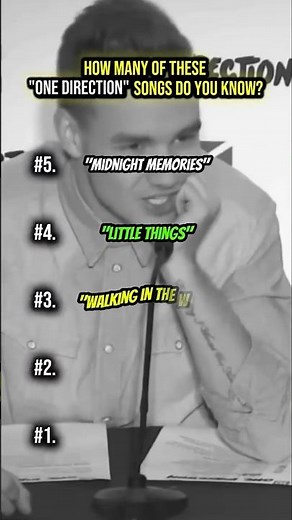 How Many of These One Direction Songs Do You Know? 🎧 (Part 1)