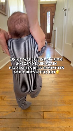 Jamee Folsom | It’s ok Ace, I’m hungry every 10 min too 🤣 #breastfeeding #newbornboy #hangry | Instagram