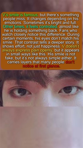 1 Truth About V’s SMILE People Miss #Vsmilemeaning,