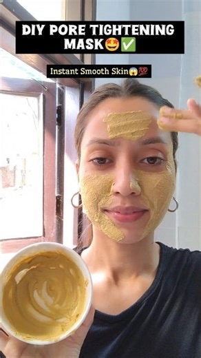 Pore Tightening Mask for Smooth Skin#poretightening #multanimitti #openporesremedy #shorts #ytshorts