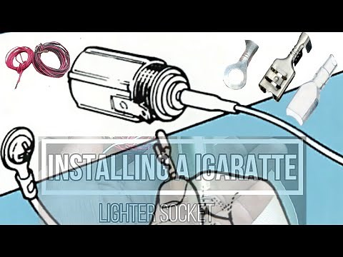 How to install a cigarette lighter | lighter connection || how to wire cigarette lighter to fuse box