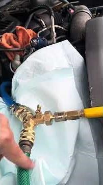 Back flush oil cooler 6.0 powerstroke (The EASY way!)