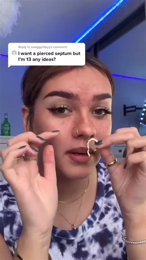 Septum Piercing Tutorial | Nose Piercing at 13 Years Old