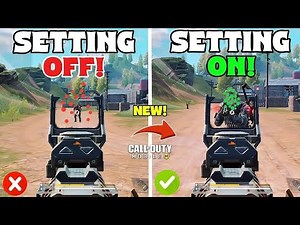 TOP 25 Hidden Settings You Should TURN ON In COD MOBILE Battle Royale | Call Of Duty Mobile | CODM