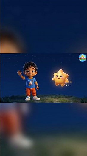 Twinkle Twinkle Little Star ⭐🌙 Nursery Rhyme for Kids | Part 1 #shorts