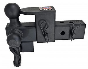 Patriot Hitches 5-Way 3-Ball Mount for 2-1/2" Hitches - The Captain - 30K - Black Accent Patriot Hit