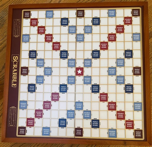 Scrabble Game Board, Rotating, 100 Wood Tiles - Etsy