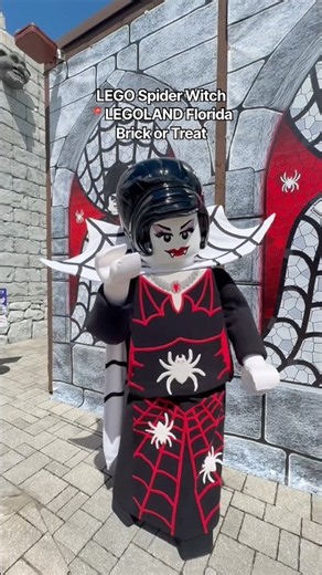 LEGO Spider Witch at Brick or Treat #brickortreat #legolandflorida #legowitch #lego #legos #legoland