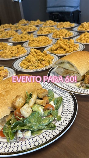 Menú para evento de 60 personas en 4 horas